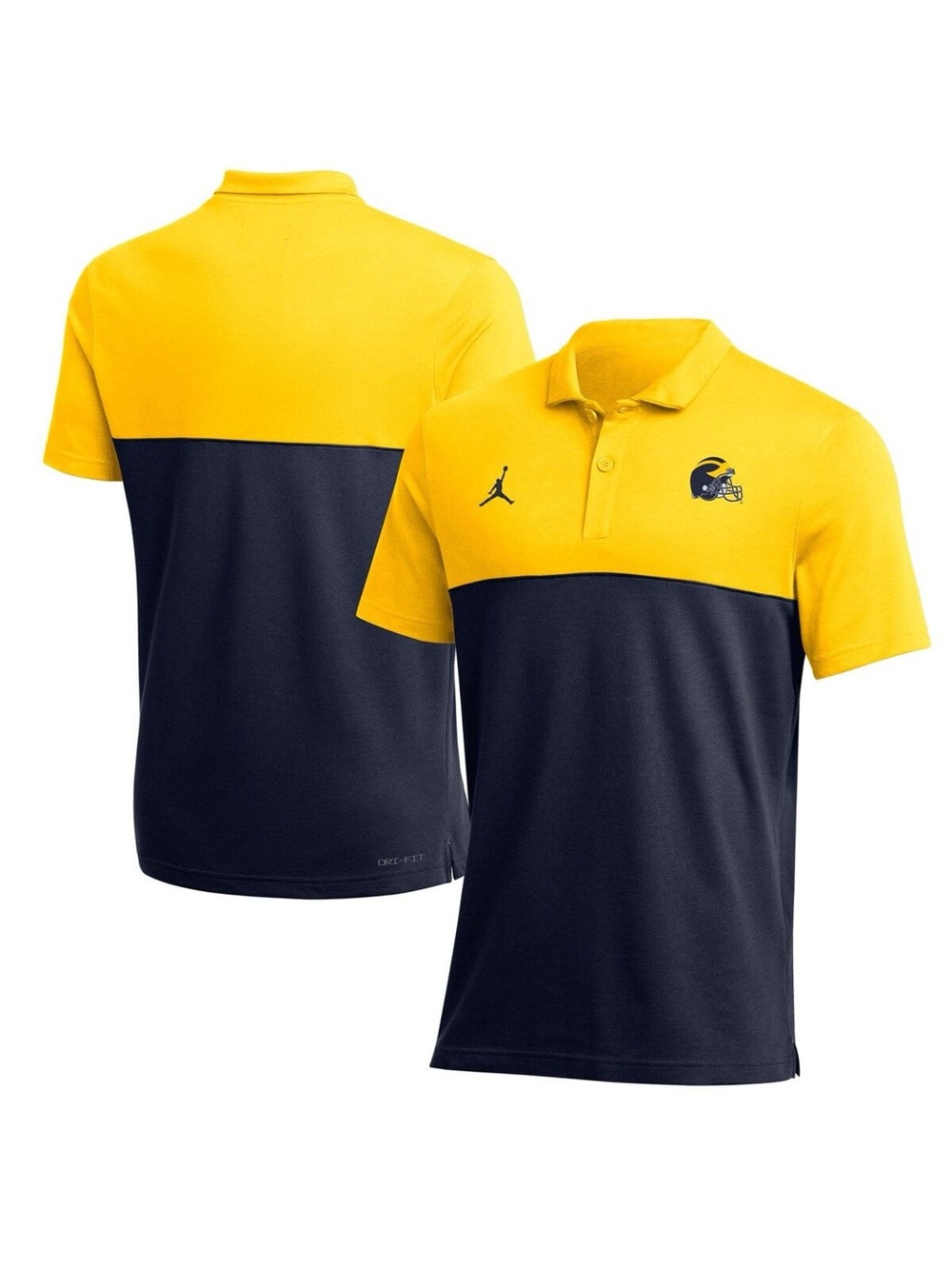 Men’s Jordan Brand Maize Michigan Wolverines 2022 Coaches Performance Polo